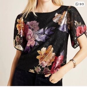 The Odells Floral Lace Top| Sz M